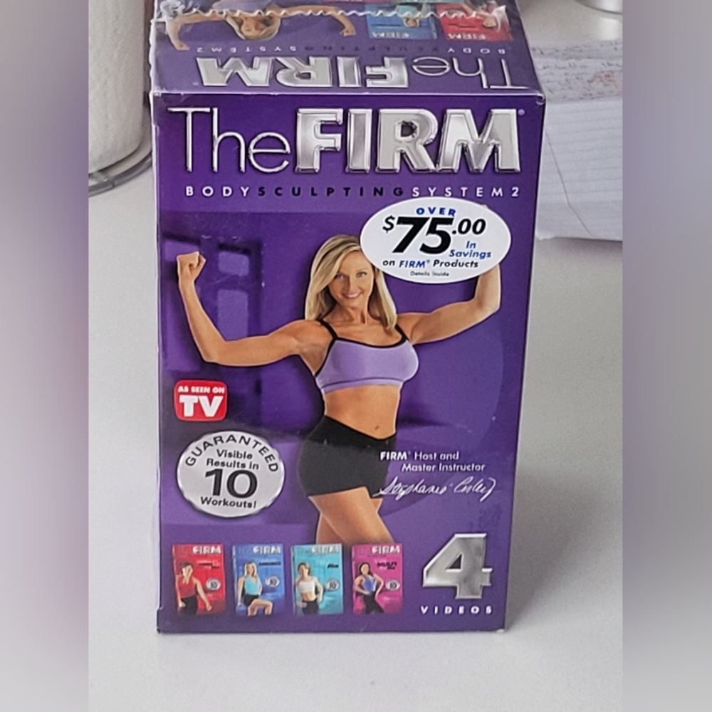 Sealed New Set Of 4 VHS Tapes of The Firm Body Sculpting System 2.